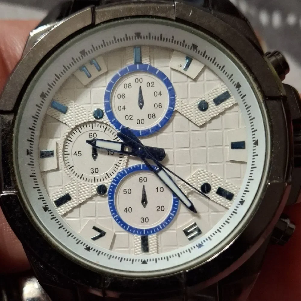 Silver Chronograph Men's Watch